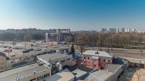 Kharkiv City From Above Timelapse