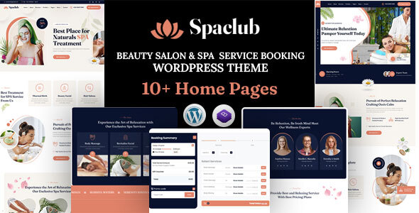 Spaclub - Beauty Salon & Spa Service Booking WordPress Theme