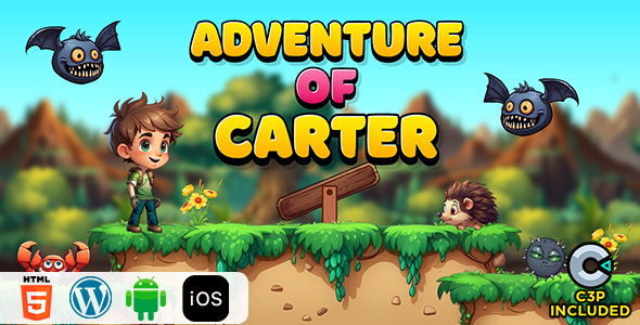 Adventure of Carter HTML5 Construct 3 Game