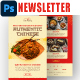 Authentic Chinese Restaurant Email Newsletter PSD Template - GraphicRiver Item for Sale