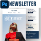Summer Care Email Newsletter PSD Template - GraphicRiver Item for Sale