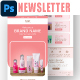 Skin Care Products Email Newsletter PSD Template - GraphicRiver Item for Sale