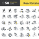 50 Real Estate Isometric Icons - GraphicRiver Item for Sale