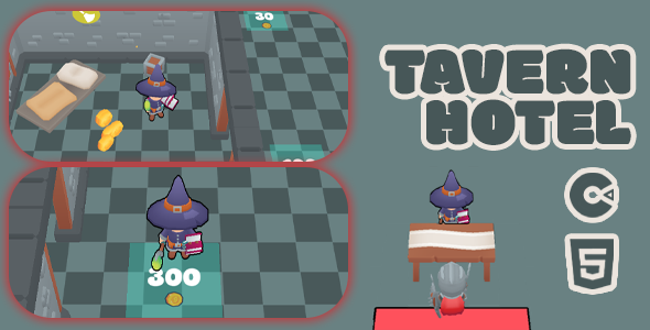 Tavern Hotel - 3D HTML5 Game - Construct 3