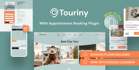 Tour & Travel Booking WordPress Theme - Touriny