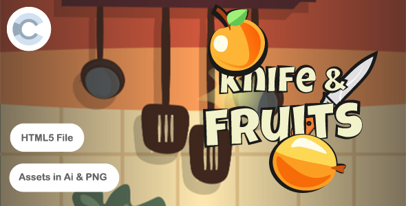 Knifes & Fruits | 42 Levels | Construct 3