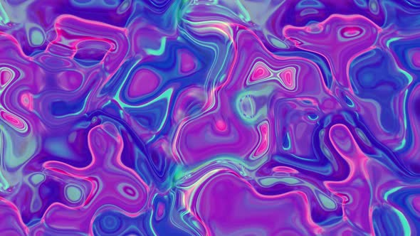 Abstract flowing colorful liquid. colorful wavy liquid animation.