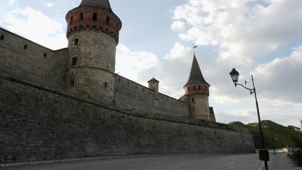 The walls and towers of Kamianets-Podilskyi Castle