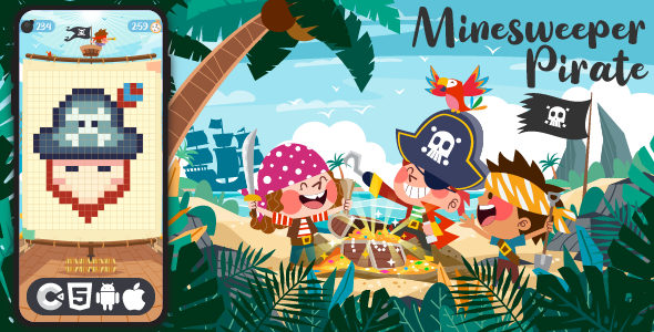 Pirate Mineswiper - HTML5 Game, Construct 3