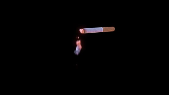 Smoldering Cigarette and Falling Ash