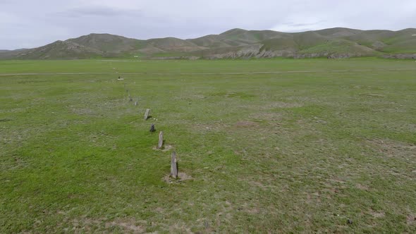 Obelisks in the Central Asian steppes