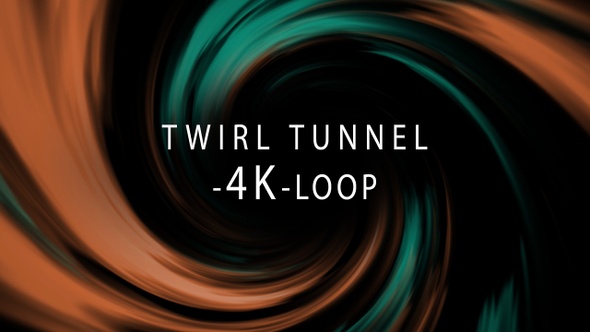 Abstract Twirl Tunnel 4K
