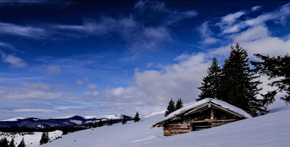 Winter Clouds Time Lapse