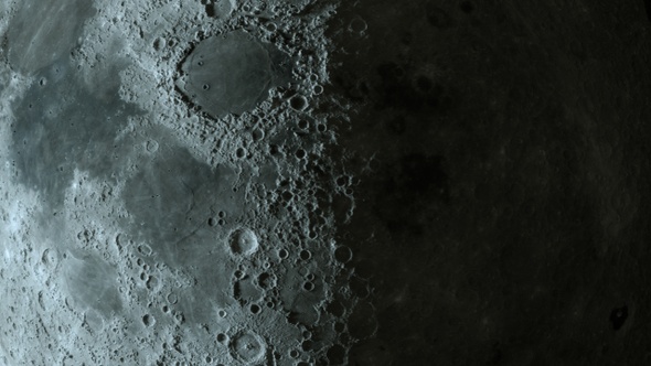4K Moon Surface Background