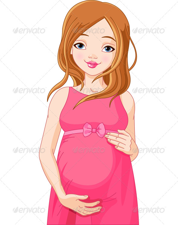 Happy Pregnant Woman Prepared to be Mother