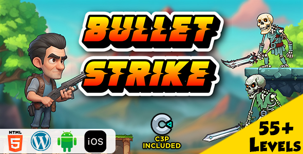 Bullet Strike HTML5 Construct 3 Game