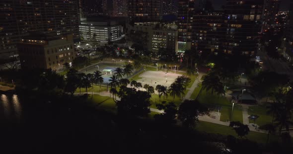 Night 5k Aerial Video Park At Edgewater Miami