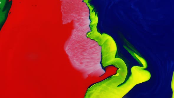 Abstract Colorful Moving Swirling Liquid Paint Background Texture alt