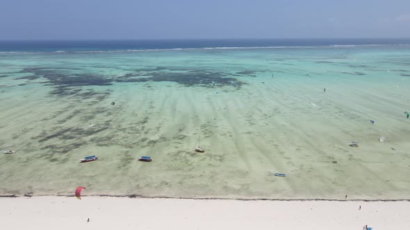 Ocean Landscape Near the Coast of Zanzibar Tanzania