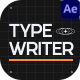 Typewriter After Effect - VideoHive Item for Sale