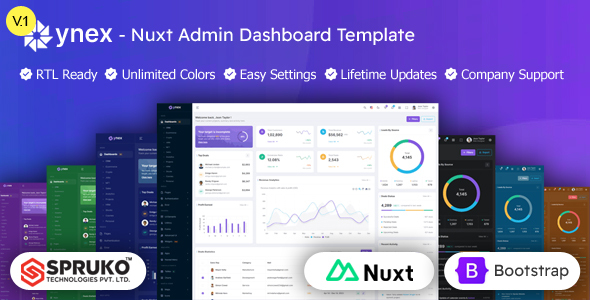 Ynex - Nuxt Bootstrap Admin Panel Template