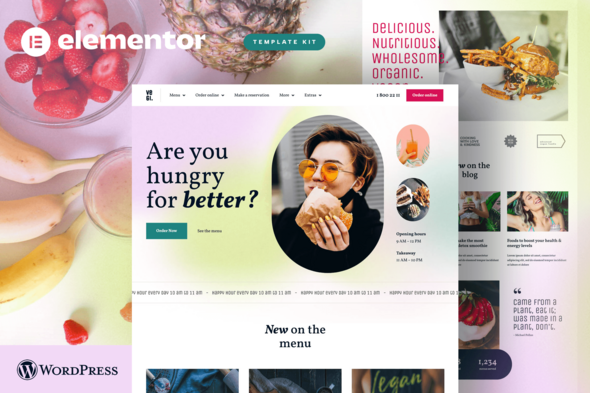 Vegi - Vegan Street Food Restaurant & Takeaway Elementor Template Kit