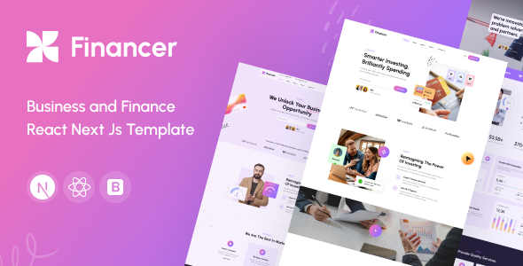 Financer - Business and Finance React Next Js Template