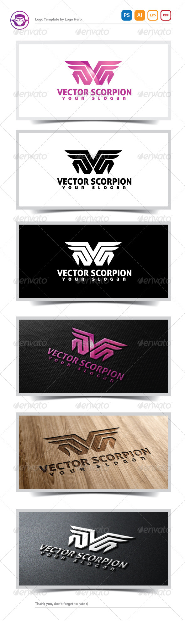 Vector Scorpion Logo Template