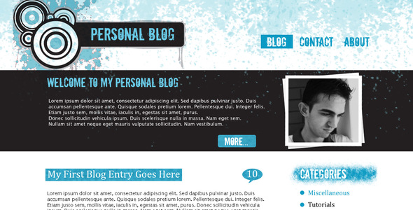 Grunge Blog Template