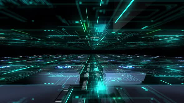 4K Programming code abstract technology background. (Loopable) alt