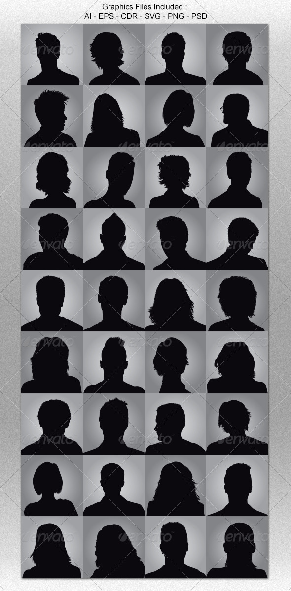 Anonymous Avatar Silhouettes