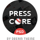 PressCore: multipurpose PSD template - ThemeForest Item for Sale
