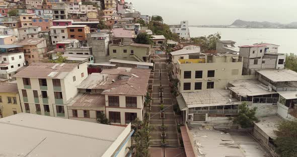 Stairs in Santa An Hill Guayaquil City Ecuador