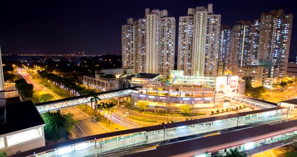 Timelapse of Hong Kong residential district