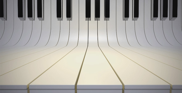 Musical Clean Piano Background