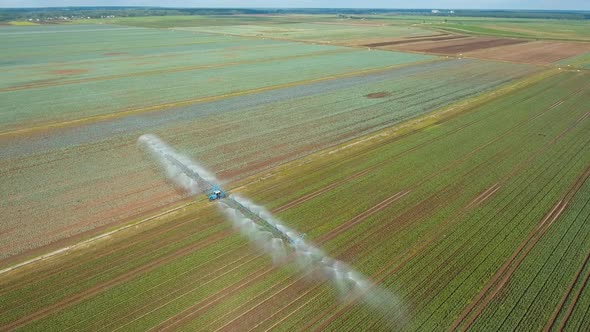 Irrigation System on Agricultural Land