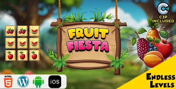 Fruit Fiesta HTML5 Construct 3 Game