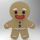 Gingerbread Man Low Poly - 3DOcean Item for Sale
