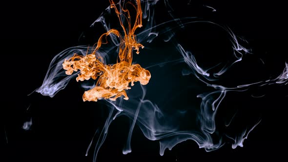 Abstract Ink Drops In Aquarium Water alt