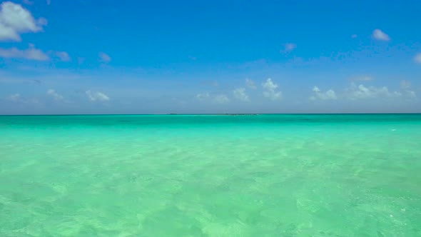 Lagoon at Tropical Beach in French Polynesia 