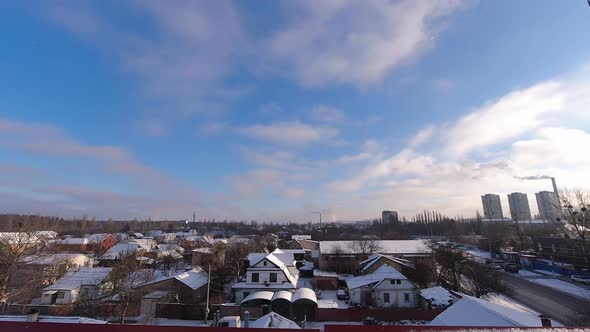 Winter City Time Lapse