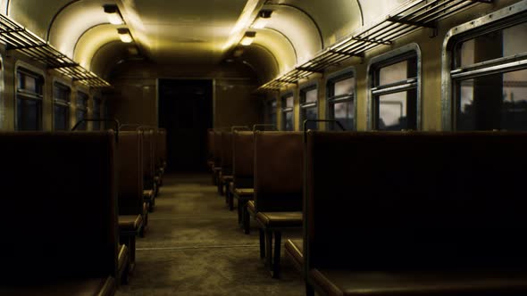 Interior of Old Soviet Electric Train