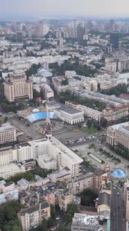 Kyiv Ukraine Aerial View of the City