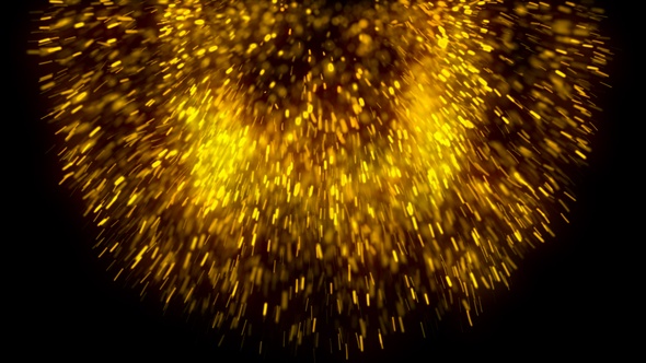 Golden Particles Explosion V7