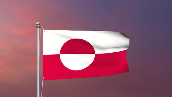 Greenland Flag 4k