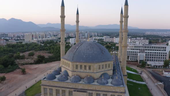 Cityscape of Antalya with Blue Mosque