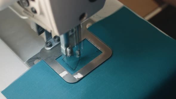 Velcro Sewing Machine at Work