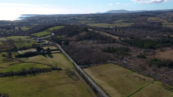 Aerial View of Frosses in County Donegal  Ireland