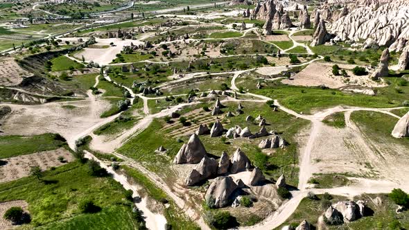 Cappadocia Aerial View 4 K Awesome Background