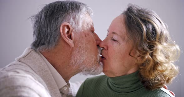 Kiss an Elderly Couple